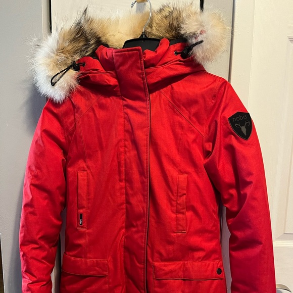 Authentic Nobis Carla Parka. Colour Red. Size Small. Mint condition. - Picture 1 of 7